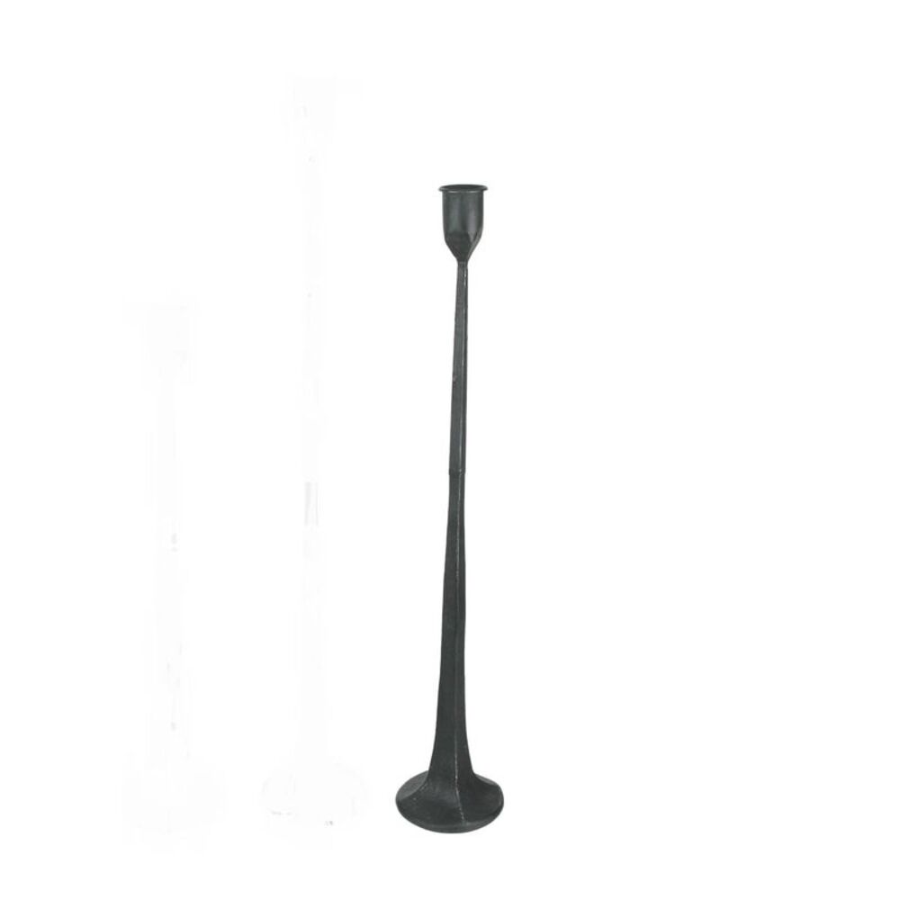 Set of 2 Mid-Century Modern Style Forged Iron Taper Candle Holder